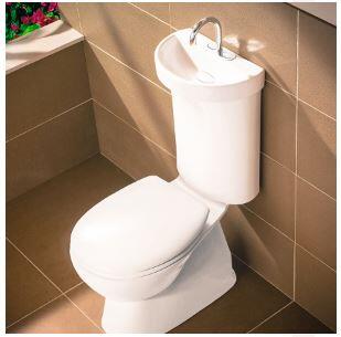 Caroma Basin intergrated into a toilet suite