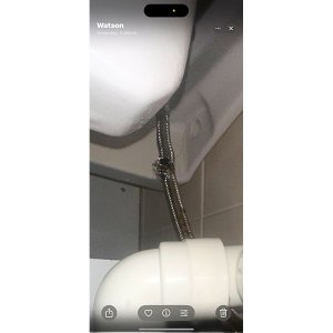 Burst flexi hose in Red Hill