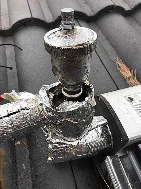 auto air bleed valve is cracked