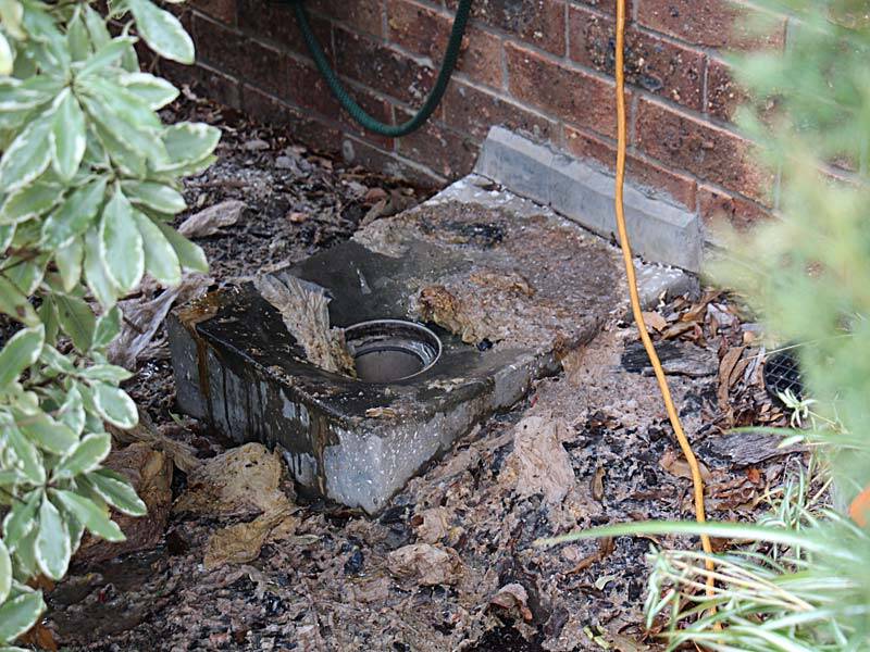 drain emergency caused by overflowing toilet paper