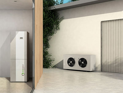 Ecoforest Large capacity domestic hot water HVAC heat pumps