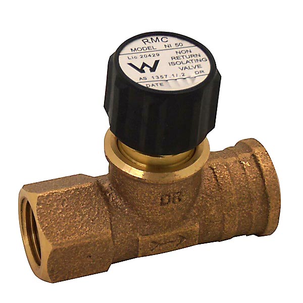 A spindle style duo (non-return isolation valve)