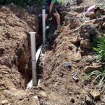 Replacing sewerage drain at Macgregor Belconnen Drain has multiple steps to prevent stranding