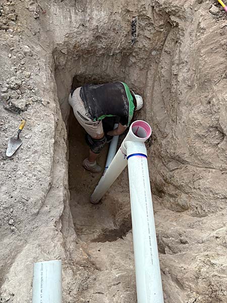 New sewer drain in Chapman