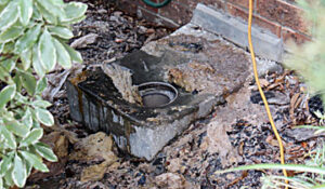 overflowing sewer