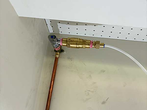 Stop tap and PLF for ice maker fridge in Woden